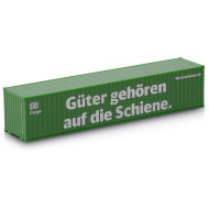 Herpa H0 40ft. Container grün DB Cargo Güter gehören auf die Schiene 1:87