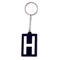 Schlüsselanhänger Rucksackanhänger Ne 5 Haltetafel schwarz PLA 25x40x3mm