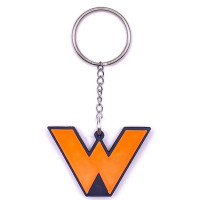 Schlüsselanhänger Rucksackanhänger Wartezeichen Signal Ra 11/Ra 11a orange/schwarz PLA 45x30x5 mm