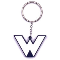 Schlüsselanhänger Rucksackanhänger Wartezeichen Signal Ra 11b weiss/schwarz PLA 45x30x5 mm