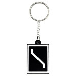Schlüsselanhänger Rucksackanhänger Zs 6 Gegengleisanzeiger PLA 27x40x3mm..