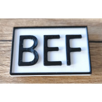 Merkhinweis magnetisch BEF 35x25x2mm PLA Merkhinweis magnetisch BEF 35x25x2mm PLA