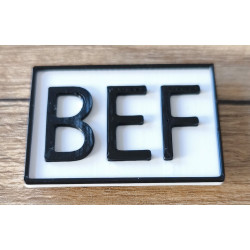 Merkhinweis magnetisch BEF 35x25x2mm PLA Merkhinweis magnetisch BEF 35x25x2mm PLA