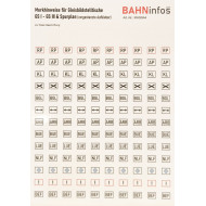 Stellwerk Merkhinweise GsI GsII GsIII Spurplan Aufkleber DIN A4 Bogen selbstklebend