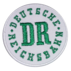 DR Deutsche Reichsbahn Logo Aufnäher Abzeichen 7cm Durchmesser