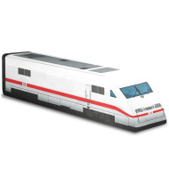 KisFa - Elektrotriebwagen BR 401 ICE 1 Triebkopf DB AG Ep. V-VI 59 cm lang 3D-Plüschkissen Eisenbahn Plüschzug