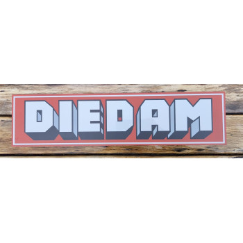Fahrzeugschild Herstellerschild DIEDAM Aluminium UV-geschützt 50,5 x 12,5 cm Repro Fahrzeugschild Herstellerschild DIEDAM Aluminium UV-geschützt 50,5 x 12,5 cm Repro