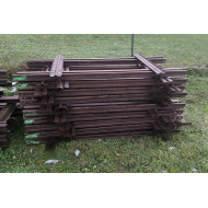 2 Meter Feldbahn Schiene Gleis Gleisjoch 600mm S10 Vignolschienen gebraucht