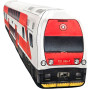 KisFa - Skoda BR 671 CityElefant elektrischer Doppelstock-Triebwagen ZSSK 3D-Plüschkissen Eisenbahn Plüschzug KisFa - Skoda BR 671 CityElefant elektrischer Doppelstock-Triebwagen ZSSK 3D-Plüschkissen Eisenbahn Plüschzug