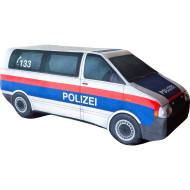 KisFa - Polizei Österreich Kleinbus Streifenwagen 40 cm lang 3D-Plüschkissen