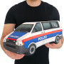 KisFa - Polizei Österreich Kleinbus Streifenwagen 40 cm lang 3D-Plüschkissen