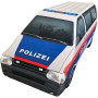 KisFa - Polizei Österreich Kleinbus Streifenwagen 40 cm lang 3D-Plüschkissen