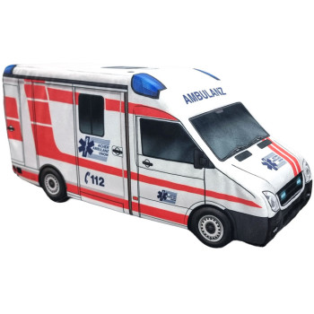 KisFa - Rettungswagen Ambulanz Aichner Ambulanz Union 46 cm lang 3D-Plüschkissen KisFa - Rettungswagen Ambulanz Aichner Ambulanz Union 46 cm lang 3D-Plüschkissen