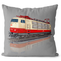 Kissen Grau "BR 103" Elektrolokomotive DB 40x40 cm