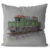 Kissen Grau "BR 194" Elektrolokomotive 40x40 cm