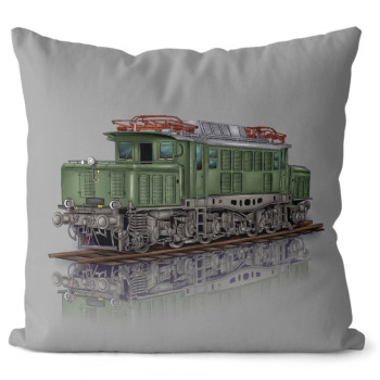 Kissen Grau "BR 194" Elektrolokomotive 40x40 cm Kissen Grau "BR 194" Elektrolokomotive 40x40 cm