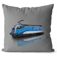 Kissen Grau „E-Lok Siemens ES64U4 Taurus (BR 1216) CD“ 40x40 cm