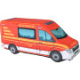 KisFa - Mercedes Benz Sprinter Feuerwehr Rettungswagen Ambulanz 41 cm lang 3D-Plüschkissen
