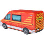 KisFa - Mercedes Benz Sprinter Feuerwehr Rettungswagen Ambulanz 41 cm lang 3D-Plüschkissen