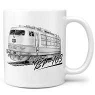 Tasse Kaffeebecher "BR 103" DB schwarz-weiss Keramik 300ml