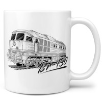 Tasse Kaffeebecher "BR 130 Ludmilla" DR schwarz-weiss Keramik 300ml Tasse Kaffeebecher "BR 130 Ludmilla" DR schwarz-weiss Keramik 300ml