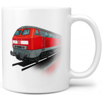 Tasse Kaffeebecher "Diesellok BR 218 - DB AG" Keramik 300ml Tasse Kaffeebecher "Diesellok BR 218 - DB AG" Keramik 300ml