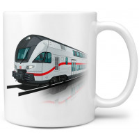 Tasse Kaffeebecher "IC Doppelstocktriebwagen KISS" Keramik 300ml Tasse Kaffeebecher "IC Doppelstocktriebwagen KISS" Keramik 300ml
