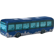 KisFa - Stadtbus IVECO Urbanway blau 39 cm lang 3D-Plüschkissen