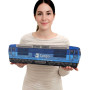 KisFa - E-Lok Skoda BR 372 CD Cargo blau 50x13x8cm Elektrolokomotive 3D-Plüschkissen Eisenbahn Plüschzug