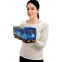 KisFa - E-Lok Skoda BR 372 CD Cargo blau 50x13x8cm Elektrolokomotive 3D-Plüschkissen Eisenbahn Plüschzug
