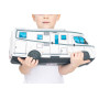 KisFa - Wohnmobil Camper Caravan weiss 3D-Plüschkissen 43x17x13cm Kissen