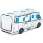 KisFa - Wohnmobil Camper Caravan weiss 3D-Plüschkissen 43x17x13cm Kissen