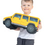 KisFa - Hummer H2 gelb yellow SUV Geländewagen 43x19x18cm 3D-Plüschkissen Kissen