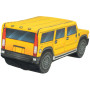 KisFa - Hummer H2 gelb yellow SUV Geländewagen 43x19x18cm 3D-Plüschkissen Kissen