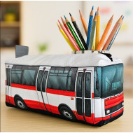 Federmäppchen Federtasche Penal Bus Stadtbus weiß rot Federmäppchen Federtasche Penal Bus Stadtbus weiß rot