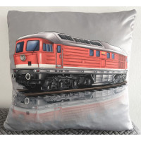 Kissen Grau "Diesellok Ludmilla V 130 DR / BR 230 / 232 DB" 40x40 cm Kissen Grau "Diesellok Ludmilla V 130 DR / BR 230 / 232 DB" 40x40 cm