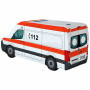 KisFa - Mercedes Benz Sprinter Rettungswagen Krankenwagen Ambulanz 41 cm lang 3D-Plüschkissen