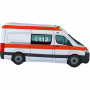 KisFa - Mercedes Benz Sprinter Rettungswagen Krankenwagen Ambulanz 41 cm lang 3D-Plüschkissen