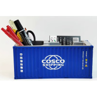 GF 20ft Container Stiftebox Büro Aufbewahrung 1:30 blau "COSCO"