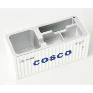 ZC 20ft Container Stiftebox Büro Aufbewahrung 1:30 hellgrau "COSCO"
