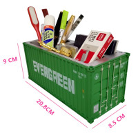ZC 20ft Container Stiftebox Büro Aufbewahrung 1:30 grün "EVERGREEN"