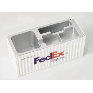 ZC 20ft Container Stiftebox Büro Aufbewahrung 1:30 hellgrau "FEDEX"