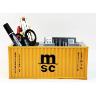 GF 20ft Container Stiftebox Büro Aufbewahrung 1:30 gelb "MSC"