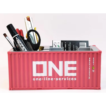 ZC 20ft Container Stiftebox Büro Aufbewahrung 1:30 pink "ONE"
