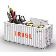ZC 20ft Container Stiftebox Büro Aufbewahrung 1:30 hellgrau "IRISL Iran Shipping"