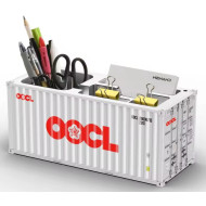ZC 20ft Container Stiftebox Büro Aufbewahrung 1:30 hellgrau "OOCL"