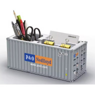 ZC 20ft Container Stiftebox Büro Aufbewahrung 1:30 grau "P&O Nedlloyd"