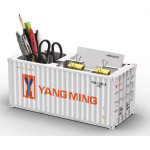 ZC 20ft Container Stiftebox Büro Aufbewahrung 1:30 hellgrau "YANG MING..