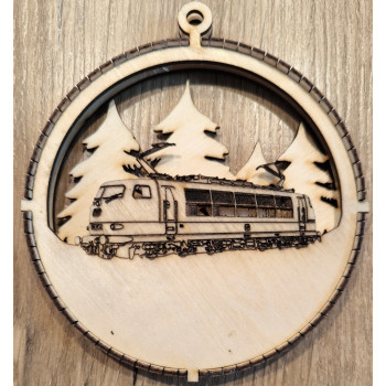 Weihnachtsbaumanhänger E-Lok E 03 BR 103 DB graviert