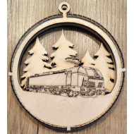 Weihnachtsbaumanhänger E-Lok BR 192/193 Smartron/Vectron graviert